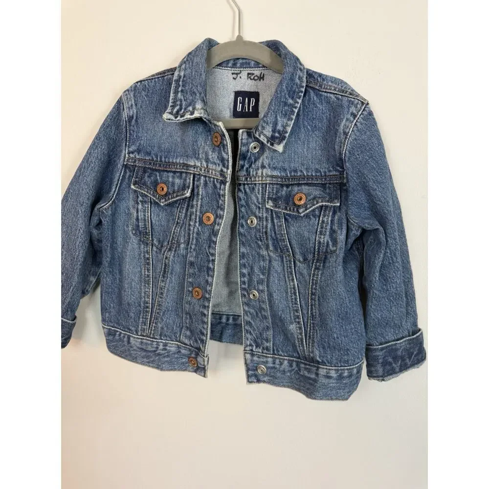 Gap Kids Y2K 2001 Denim Jacket Kids Sz XS (4) EUC